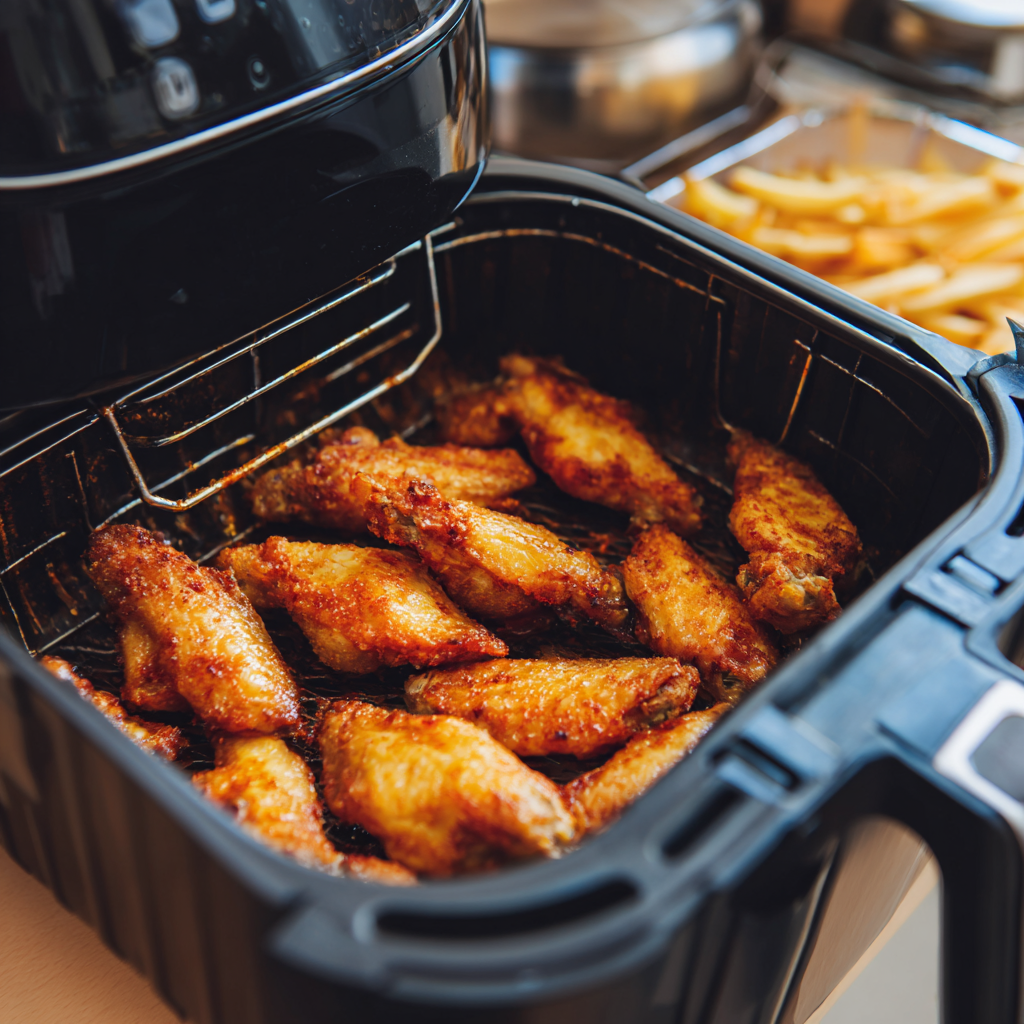 Air fryer chicken wings.
