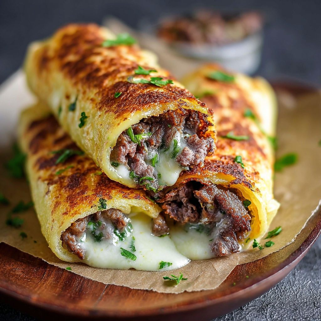 A sandwich with meat and cheese on a plate.