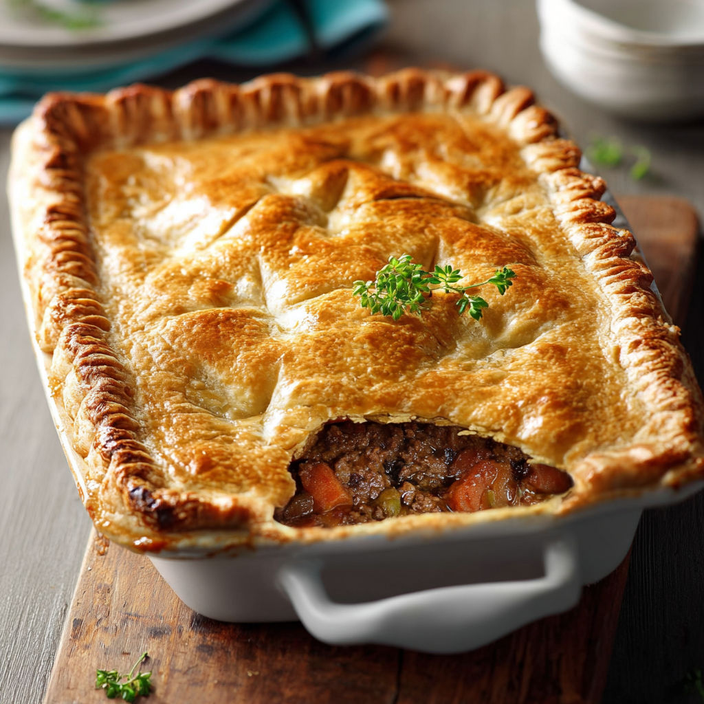 A pie with a slice missing.